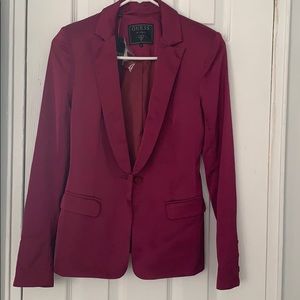 Purple Satin Guess Blazer